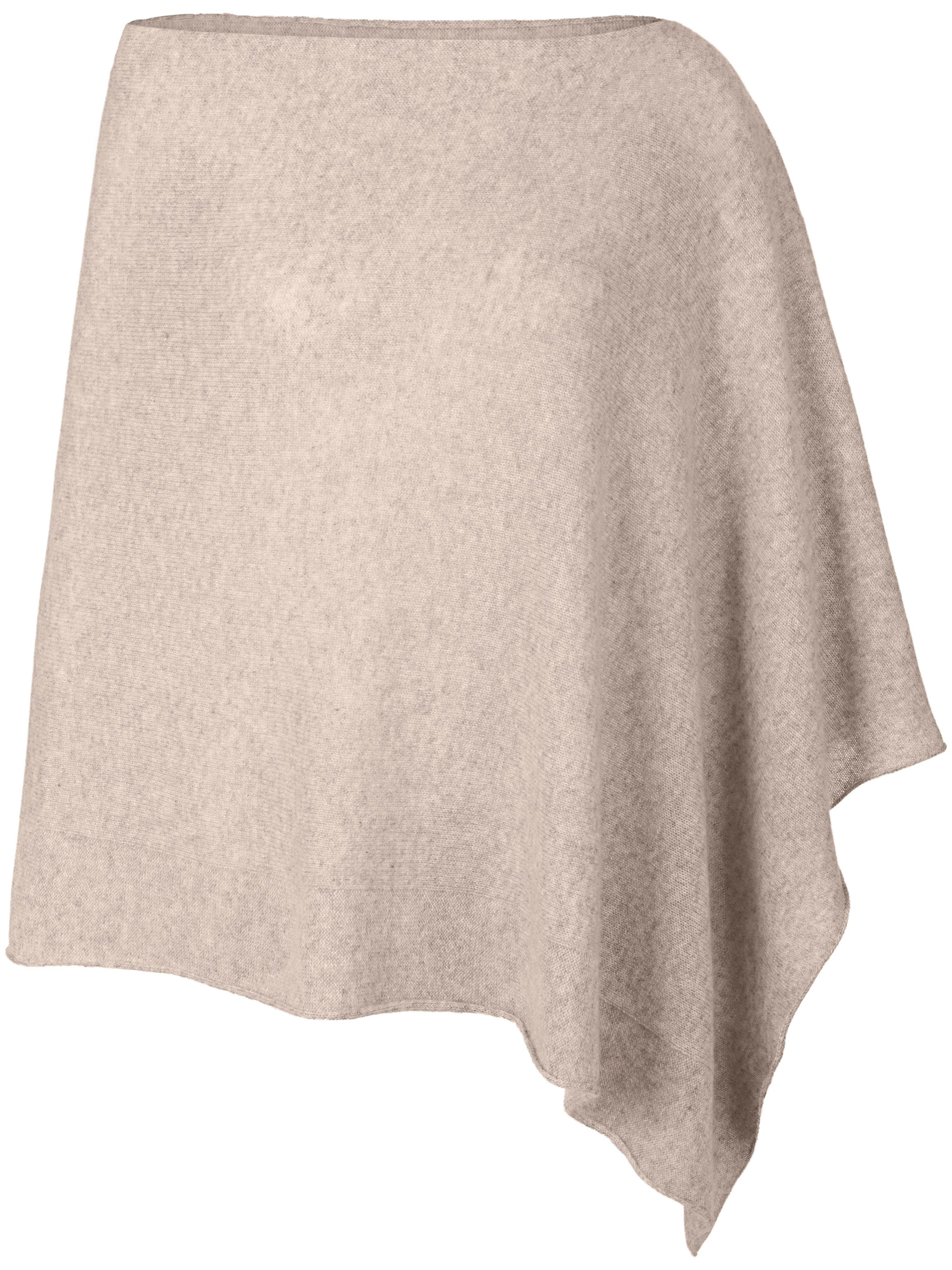 Poncho 100% kasjmier Van Peter Hahn Cashmere beige