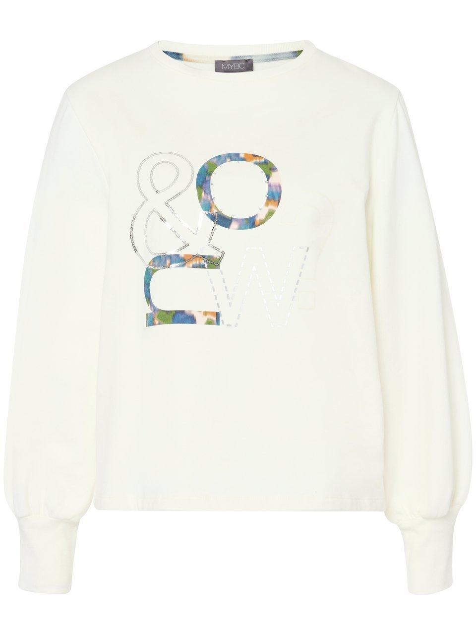 Sweatshirt Rundhals-Ausschnitt MYBC weiss günstig online kaufen