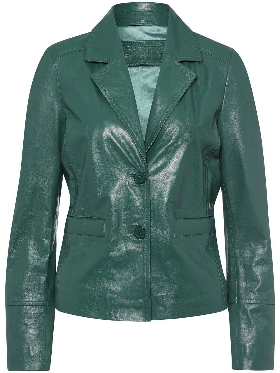 Leren blazer Van Uta Raasch groen