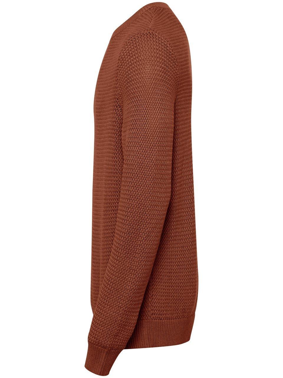 Thumbnail - Rundhals-Pullover Louis Sayn braun