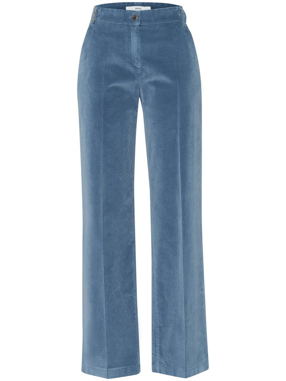 Fluwelen Wide Fit-broek Van Brax Feel Good blauw