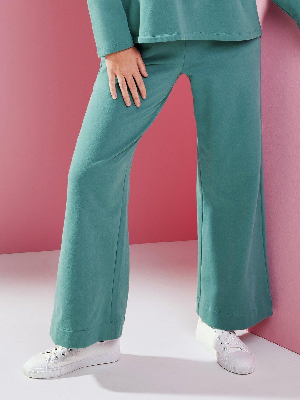 Thumbnail - MYBC - Wide Fit-Hose, türkis, Gr. 44 / L - Baumwolle