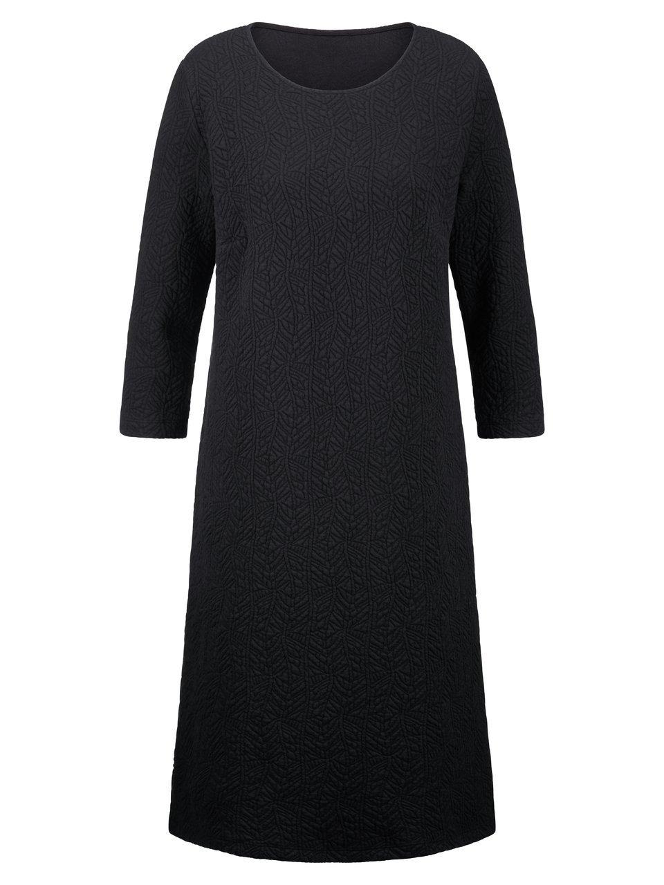 Jersey-Kleid Rundhals-Ausschnitt Peter Hahn schwarz günstig online kaufen