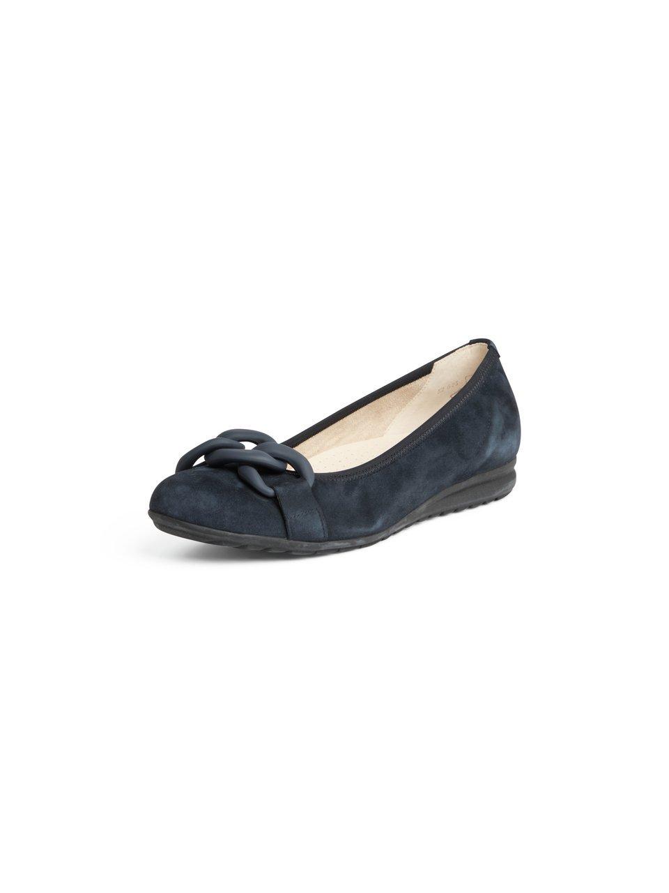 Ballerina’s geitensuèdeleer Van Gabor Comfort blauw