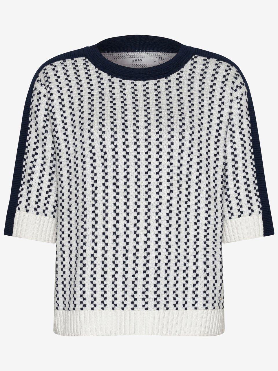 Rundhals-Pullover Noemi Brax weiss günstig online kaufen