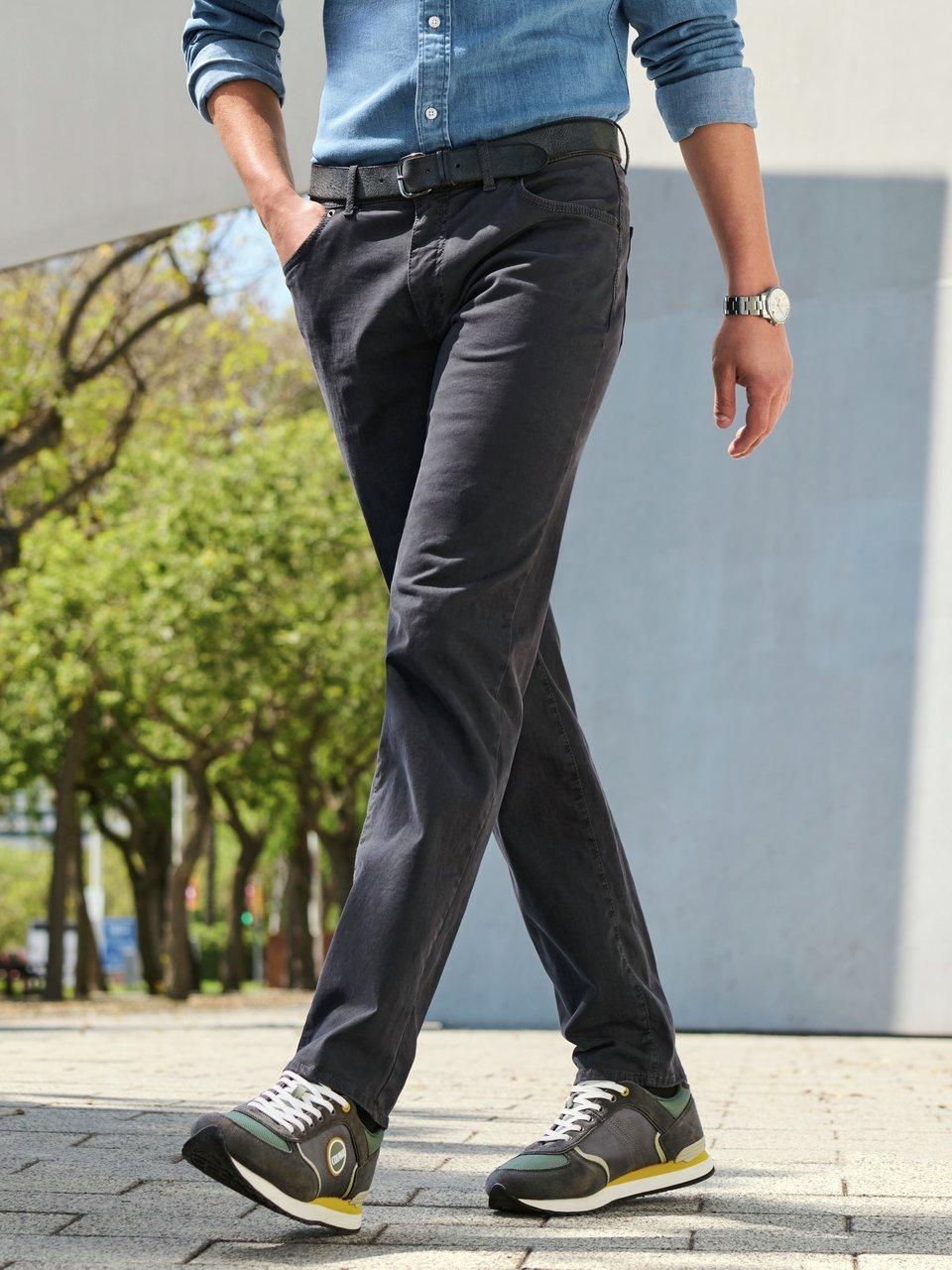 Straight Fit-broek model Cadiz Van Brax Feel Good grijs