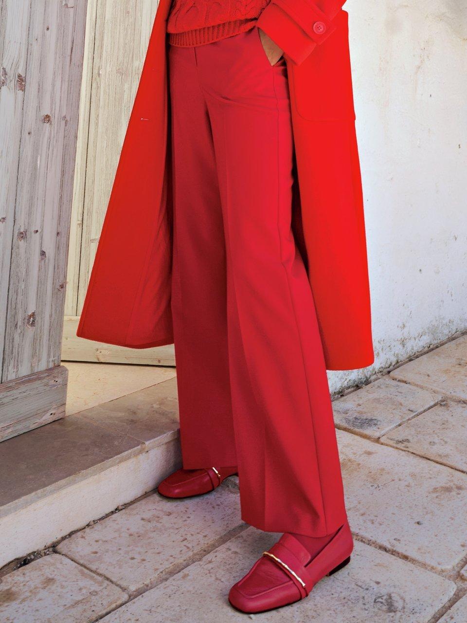 Peter Hahn - Straight fit-broek met persplooien