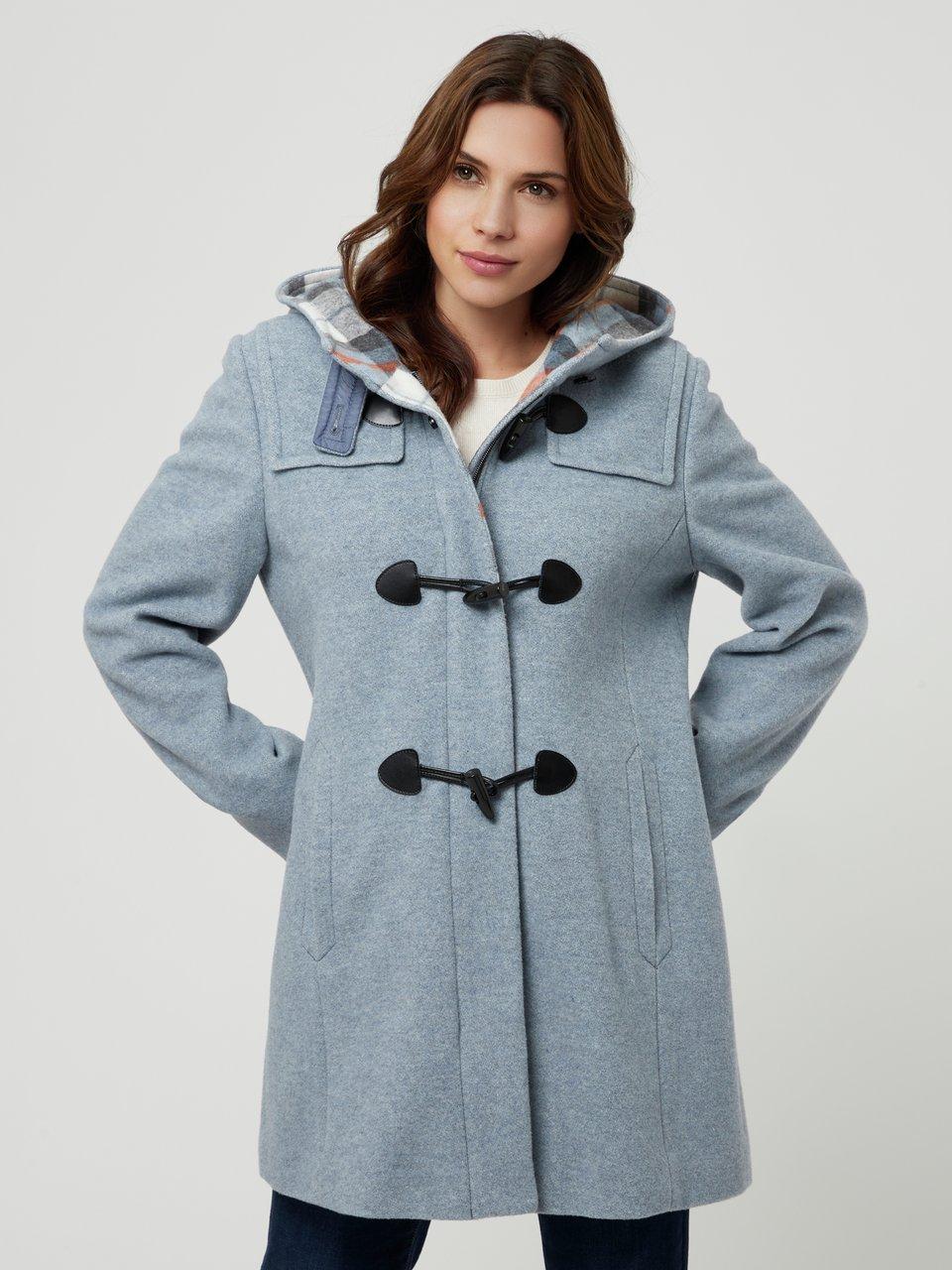 Duffle coat femme bleu ciel sale