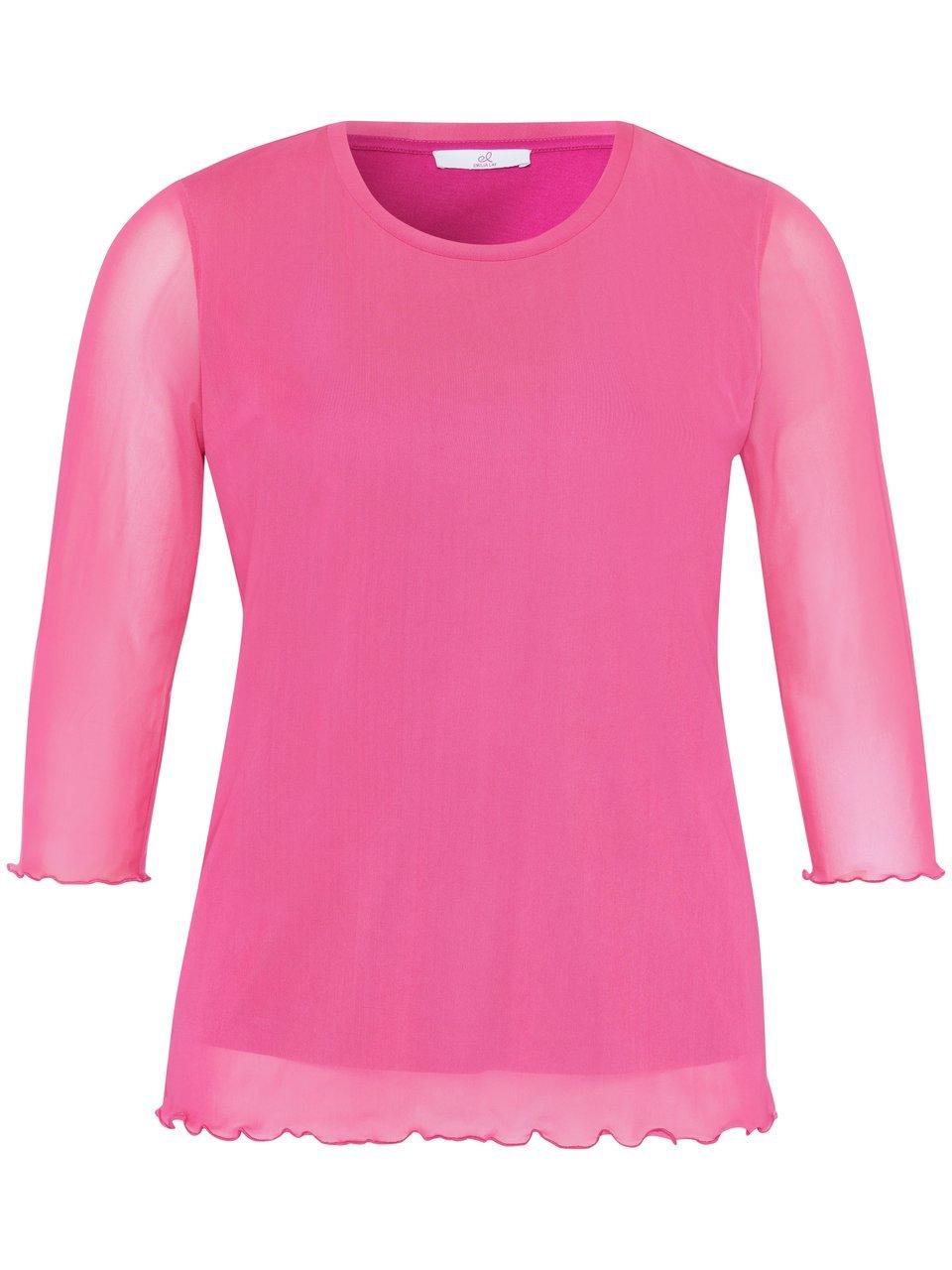 Shirt ronde hals en 3/4-mouwen Van Emilia Lay pink