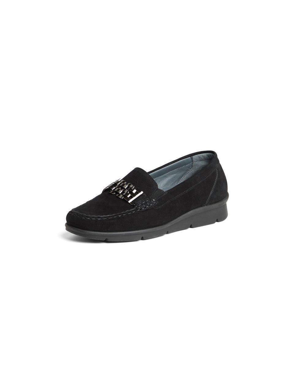 Thumbnail - Waldläufer - Slipper Inga, schwarz, Gr. 39 - Leder