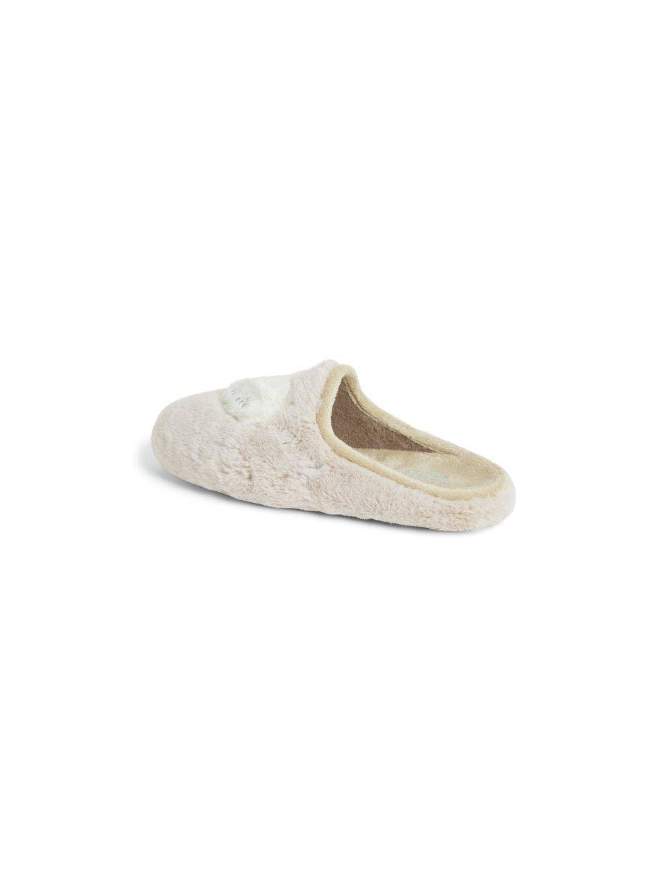 Pantoffel Maybe Glitter Hearts THIES beige