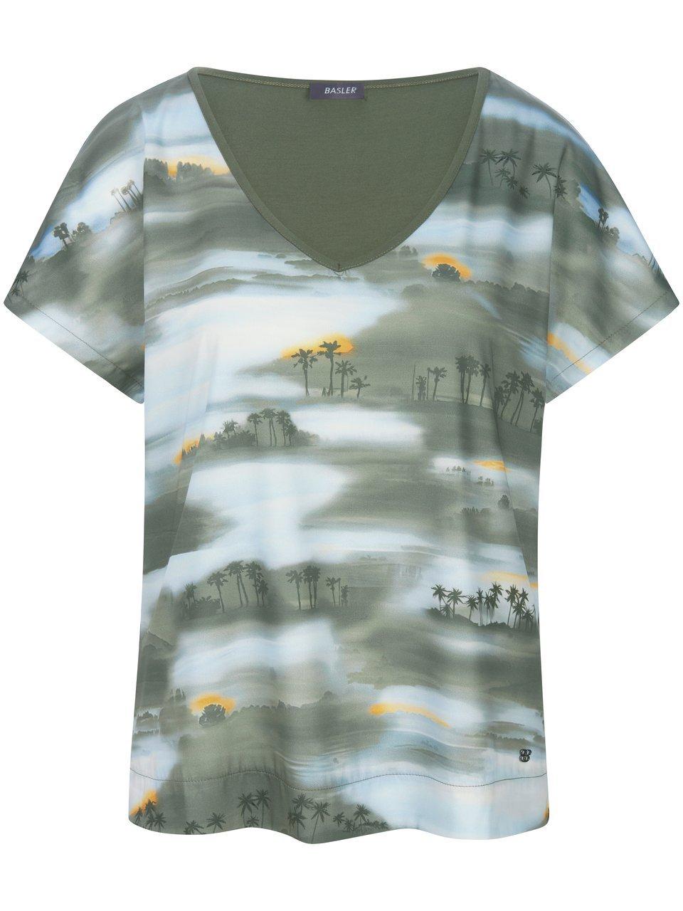Thumbnail - Basler - V-Shirt, grün, Gr. 48 / XL