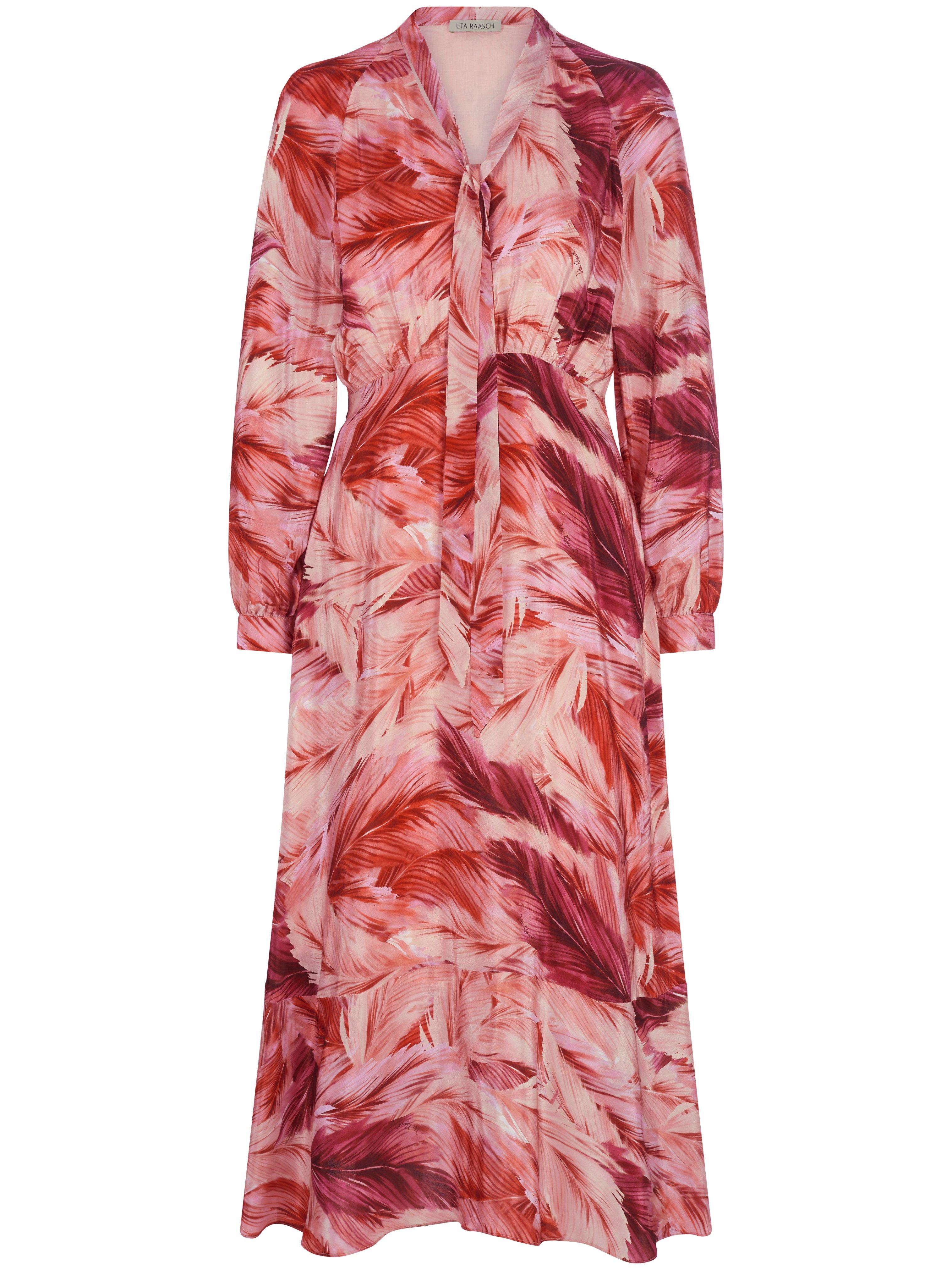 Thumbnail - Uta Raasch - Kleid mit V-Ausschnitt, rot, Gr. 48 / XL