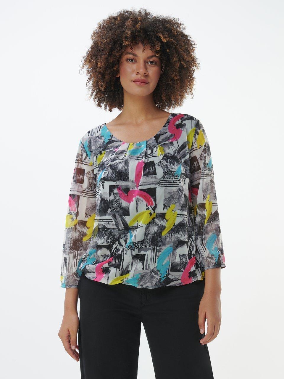 Emilia Lay - Mesh-Shirt mit Rundhals-Ausschnitt