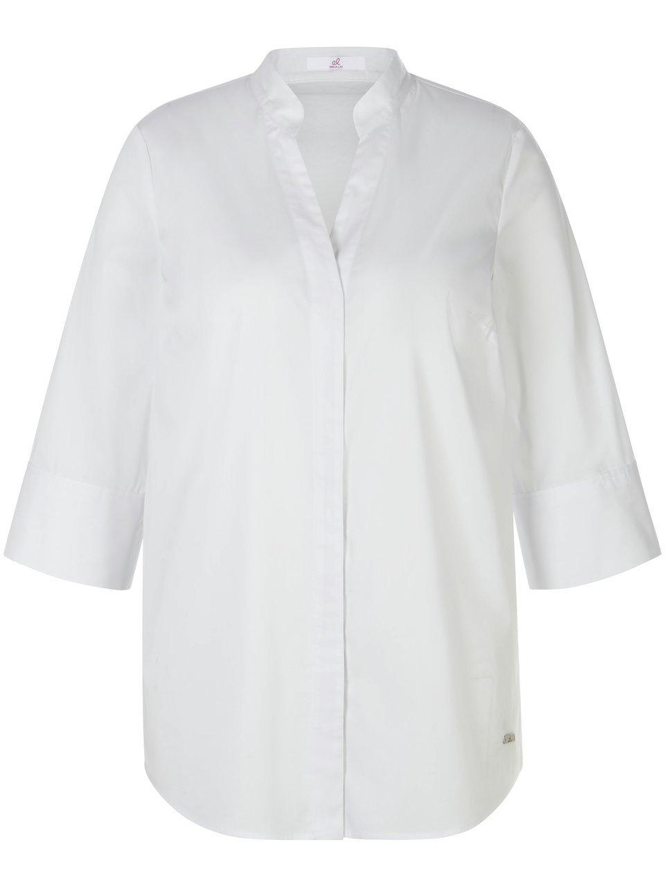 Thumbnail - Emilia Lay - Long-Bluse, weiss, Gr. 52 / XXL - Baumwolle
