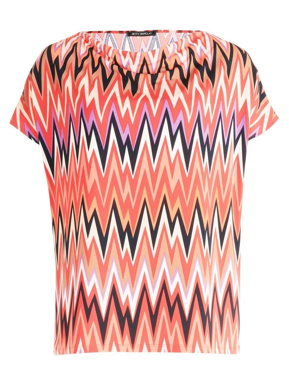 Betty Barclay Kurzarmshirt "Betty Barclay Damen Printshirt mit Wasserfallau günstig online kaufen