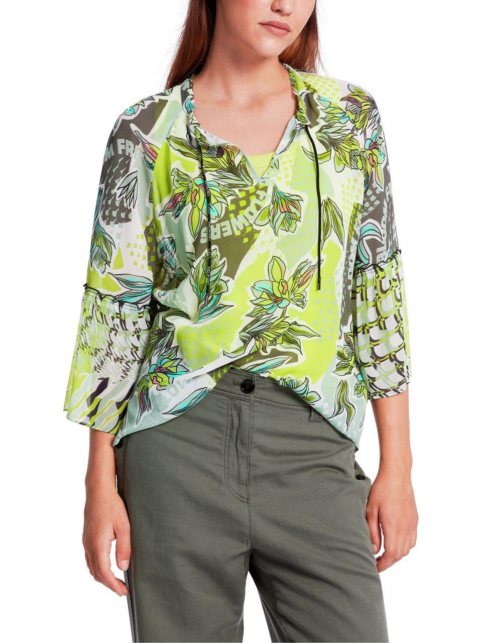 Marc Cain Bluse mit floralem Allover-Muster