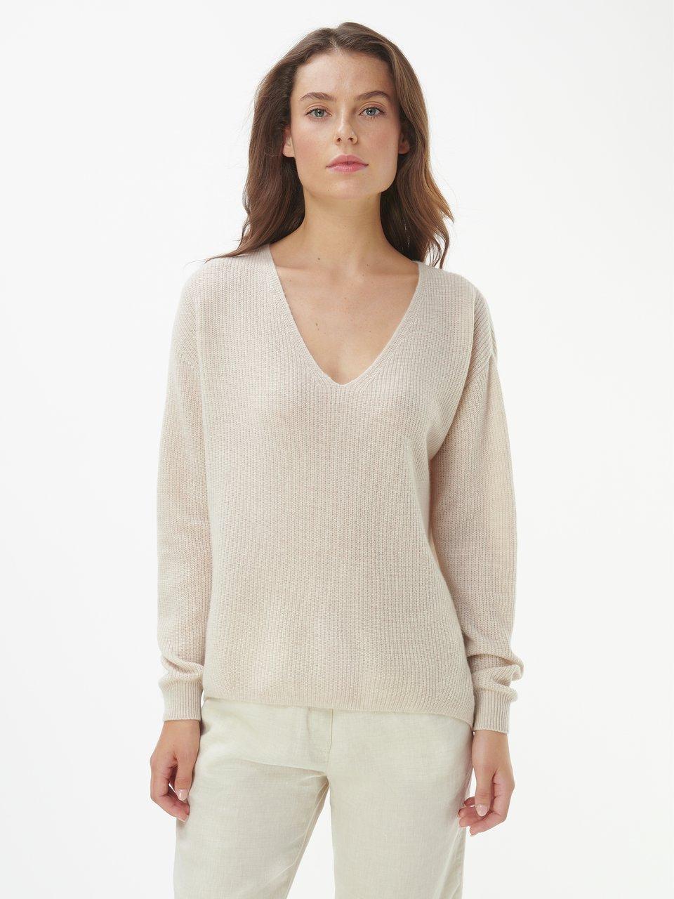 Peter Hahn - V-Pullover aus 100% Premium-Kaschmir