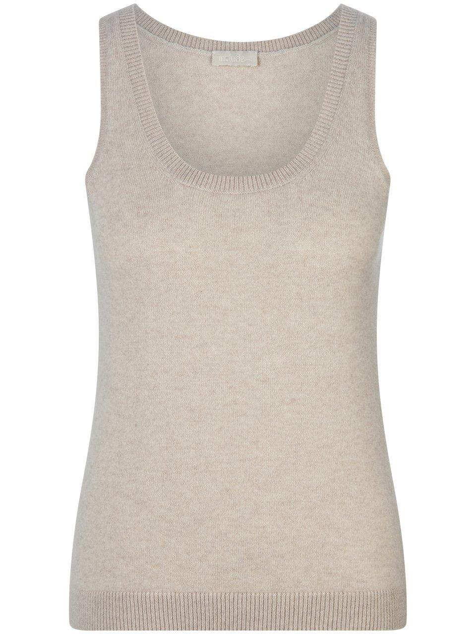 Thumbnail - include - Stricktop, beige, Gr. 42 / M - Kaschmir