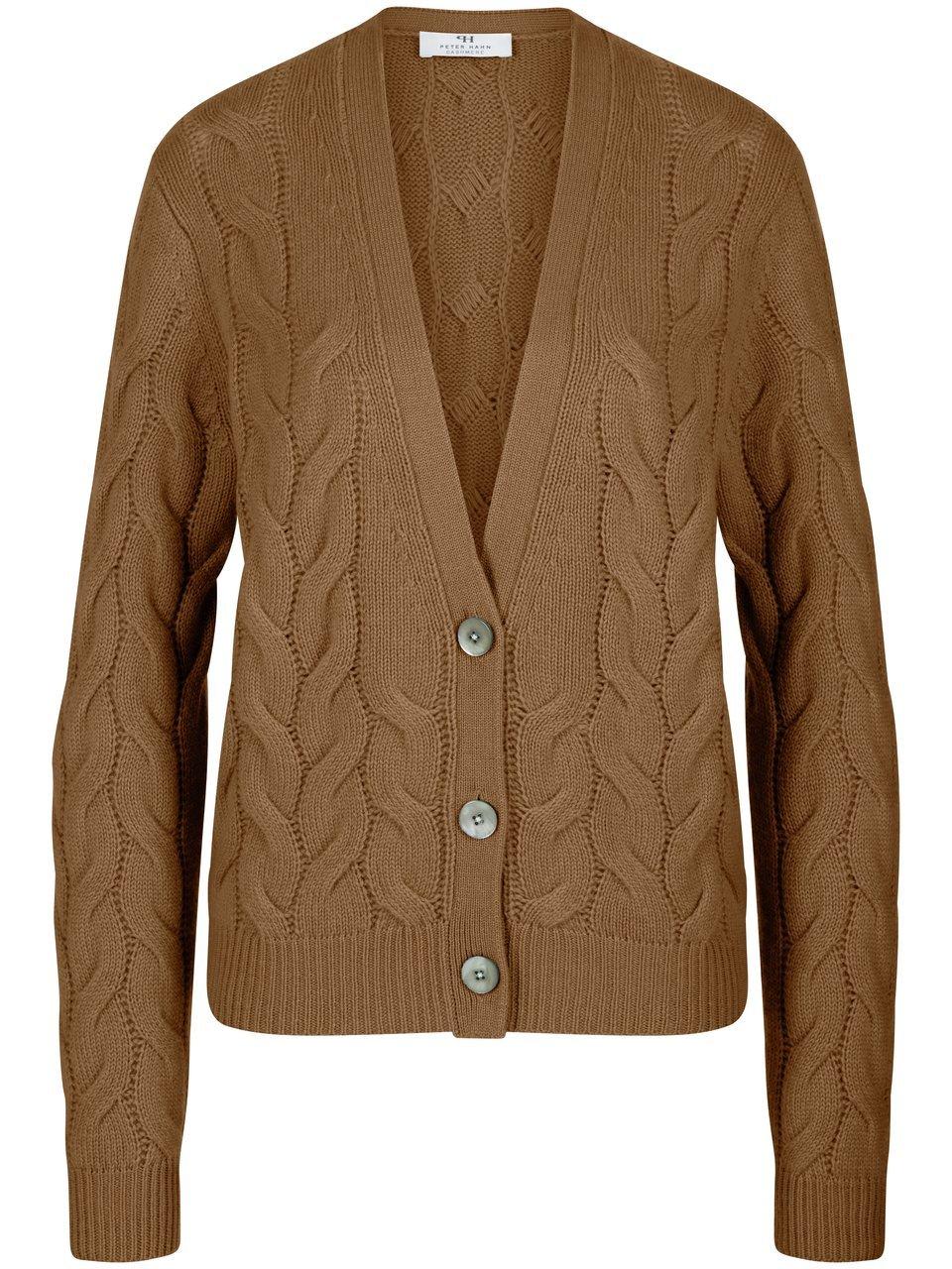 Strickjacke Peter Hahn Cashmere braun günstig online kaufen