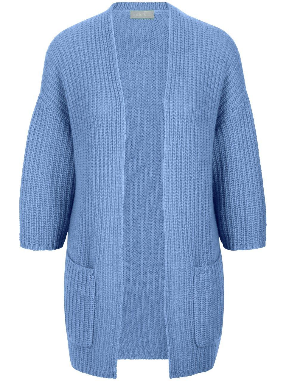 Strickjacke 3/4-Arm include blau günstig online kaufen