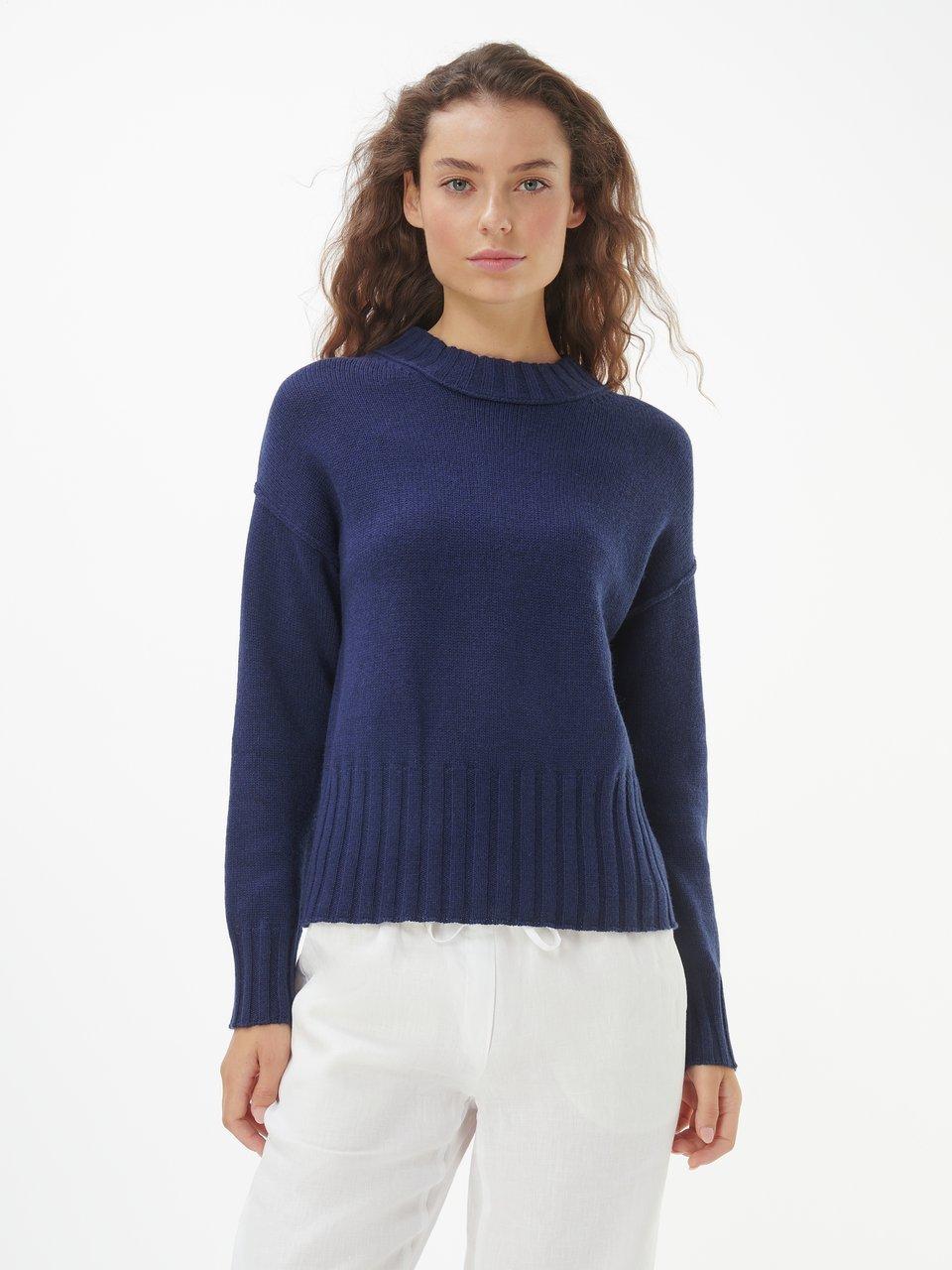 include - Rundhals-Pullover aus Schurwolle und Kaschmir