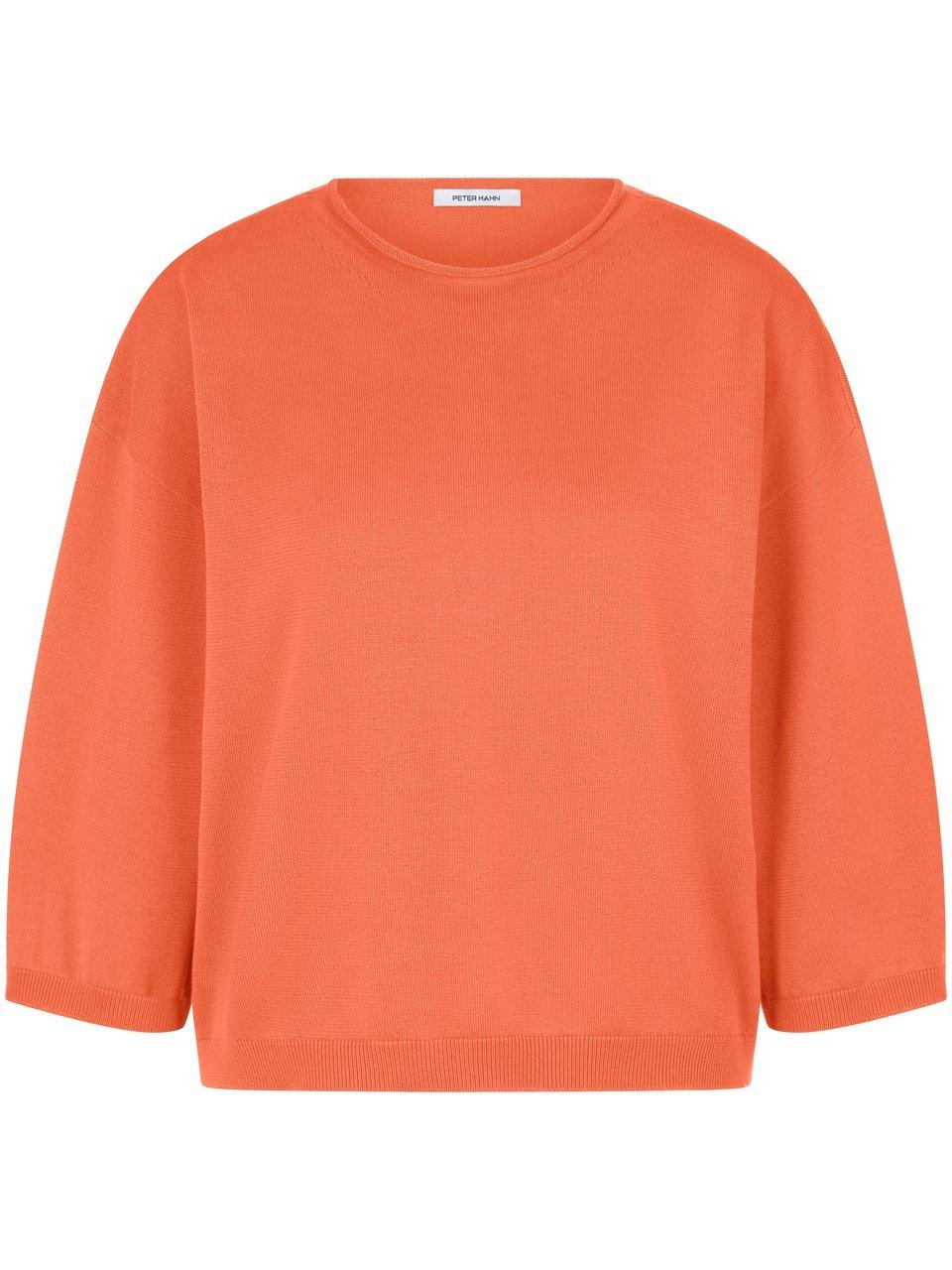 Rundhals-Pullover Peter Hahn orange günstig online kaufen