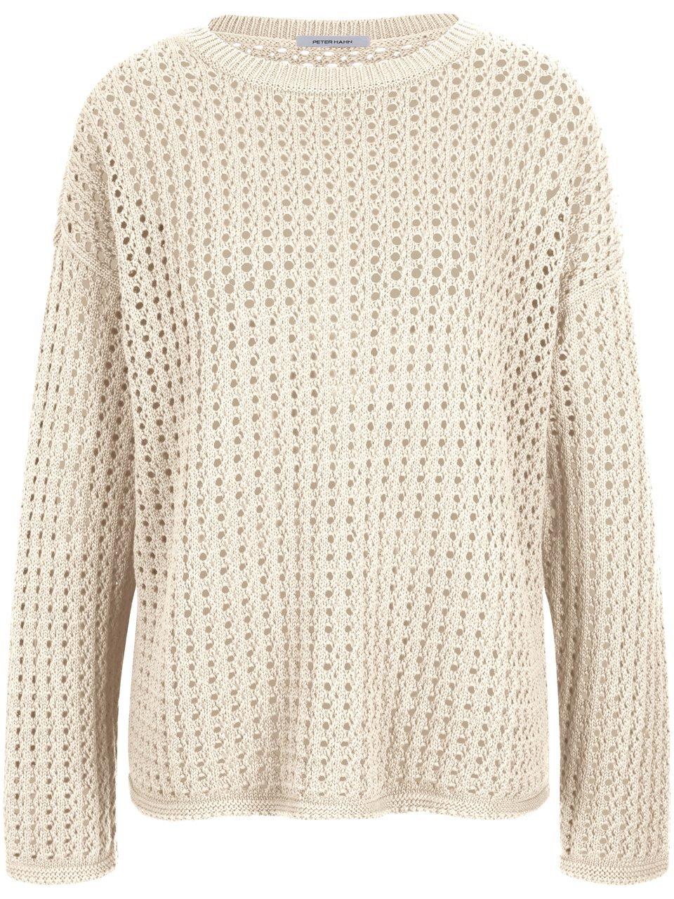 Pullover Rundhals-Ausschnitt Peter Hahn beige günstig online kaufen