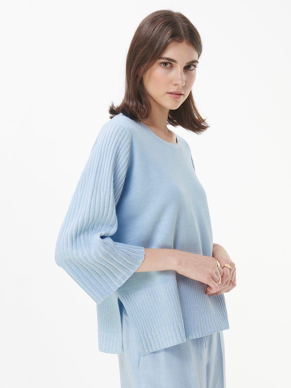Peter Hahn - Rundhals-Pullover mit 3/4-Arm
