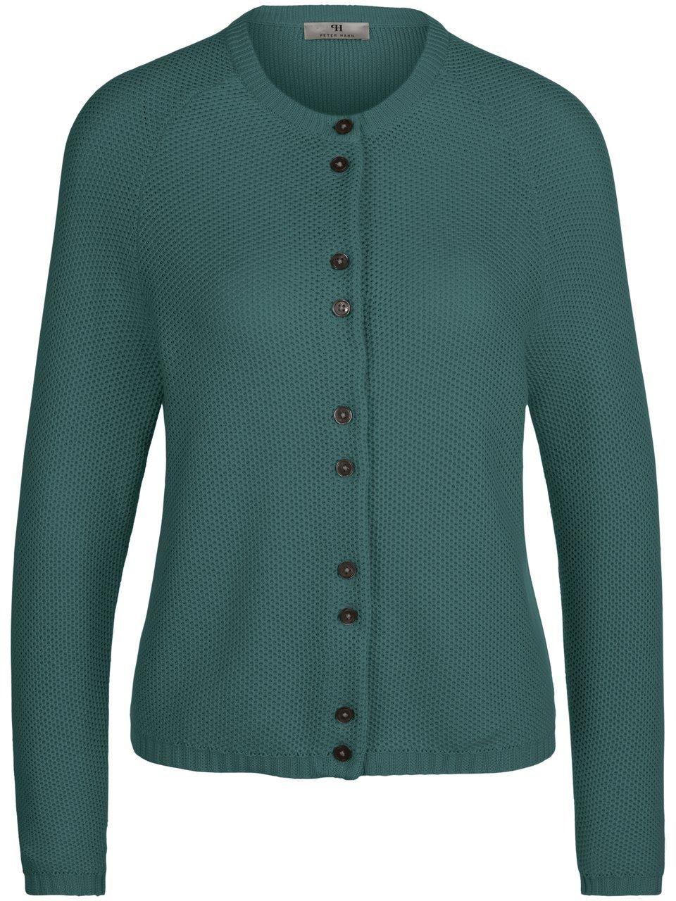 Strickjacke aus 100% SUPIMA®-Baumwolle Peter Hahn türkis günstig online kaufen