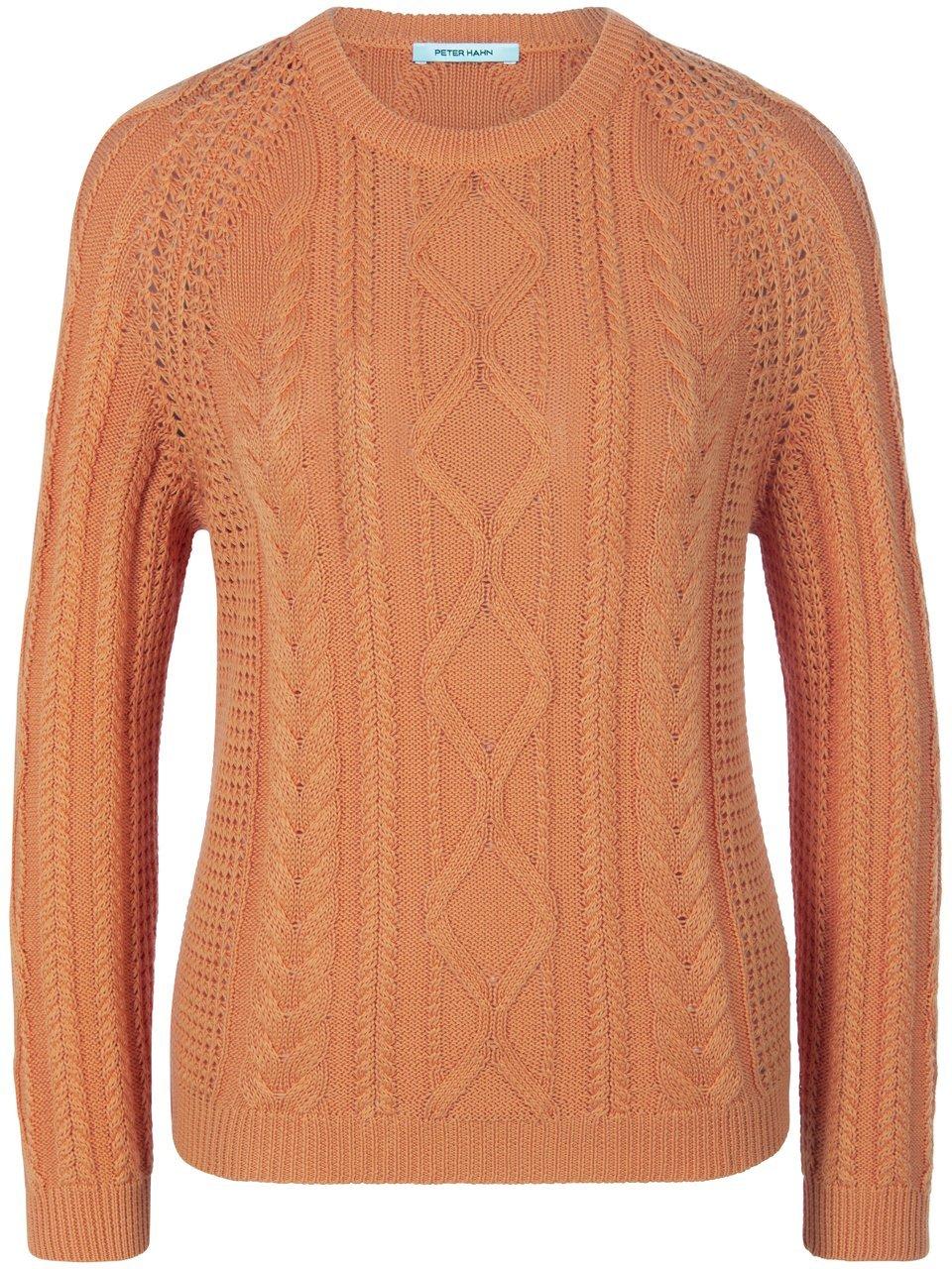 Pullover aus 100% Baumwolle Premium Pima Cotton Peter Hahn orange günstig online kaufen