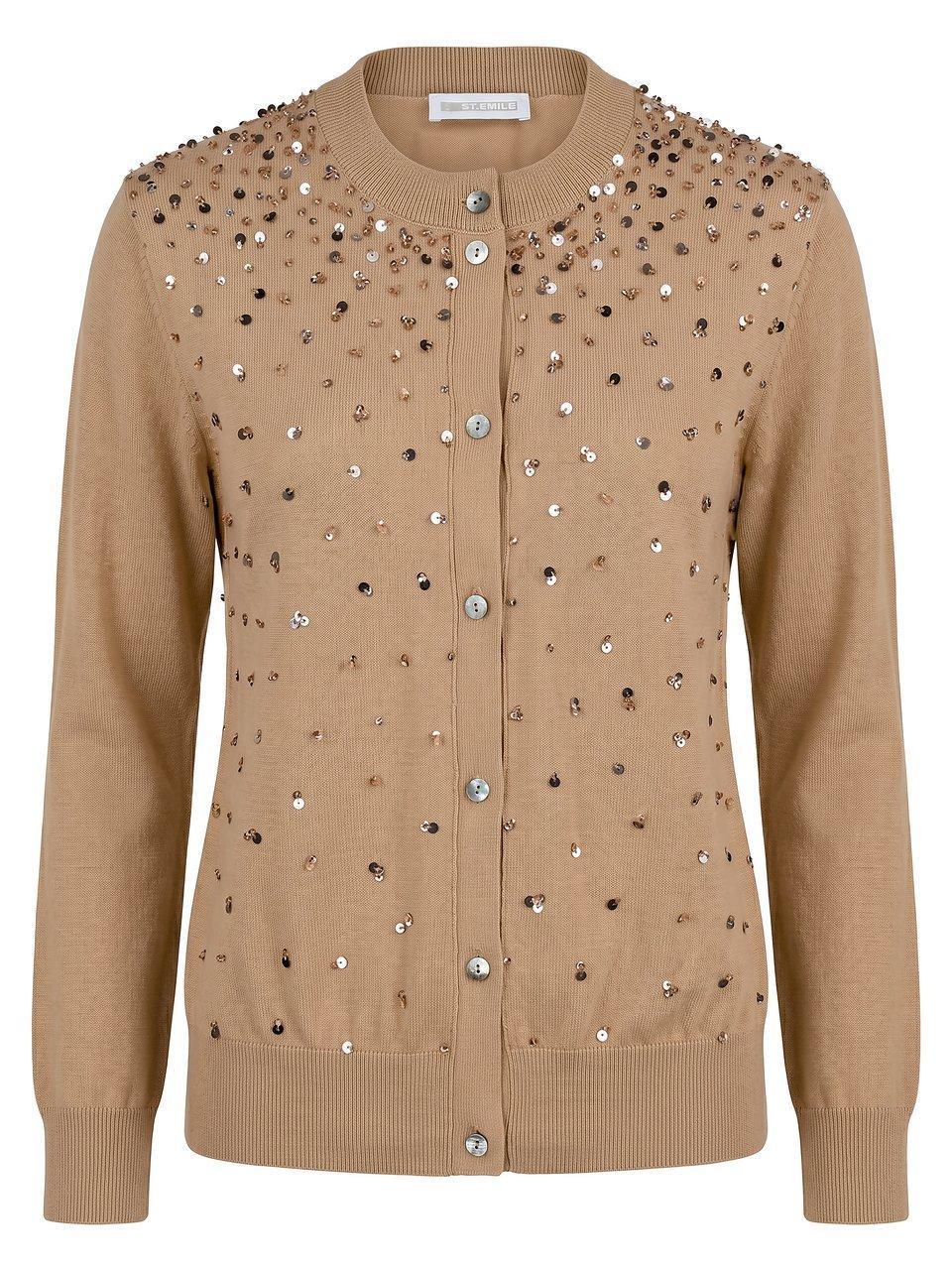 Vest ronde hals Van St. Emile beige