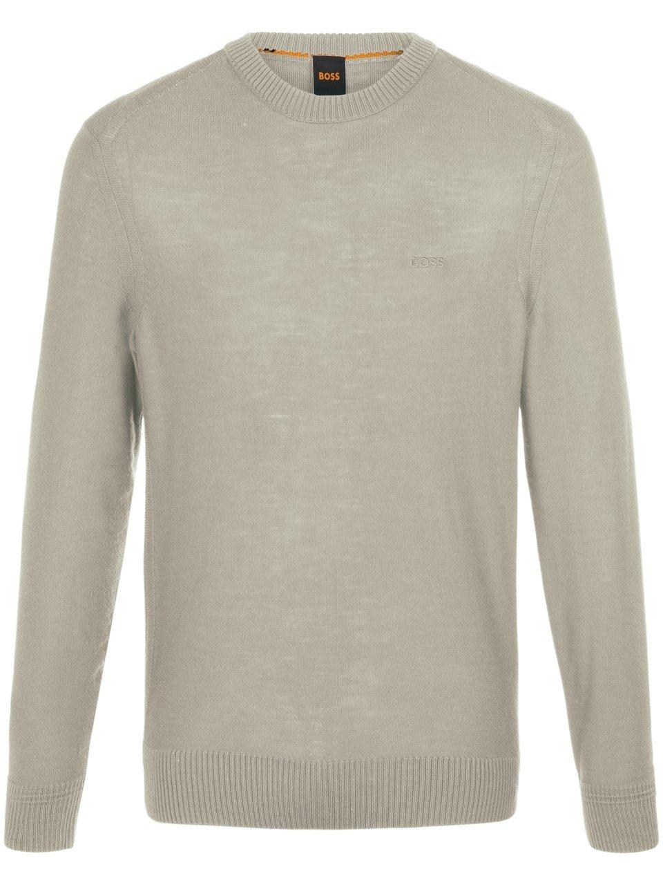 Rundhals-Pullover BOSS beige günstig online kaufen