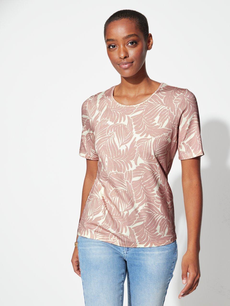 Peter Hahn - Le T-shirt avec motif feuille stylisé