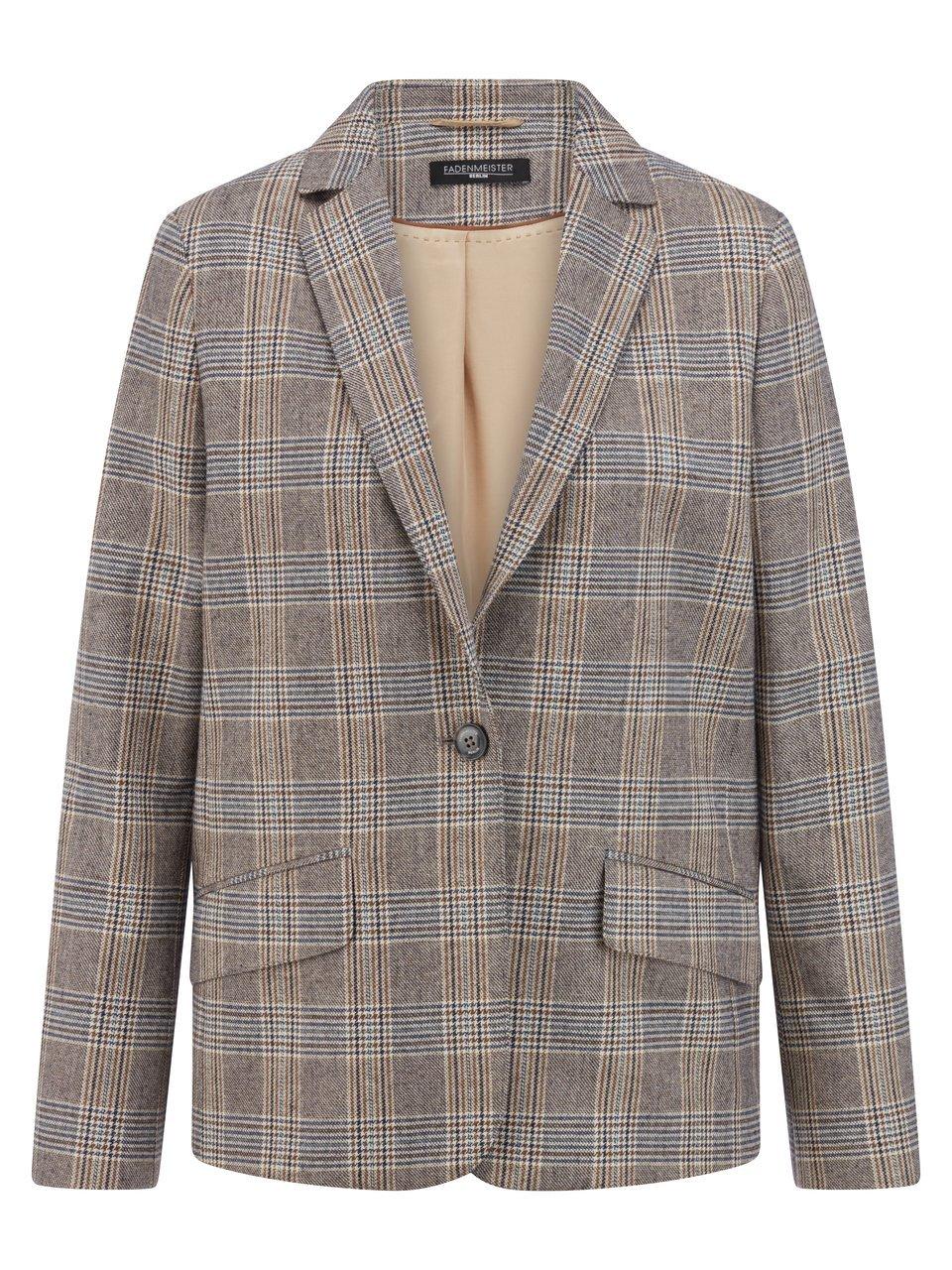 Blazer schmalem Reverskragen Fadenmeister Berlin mehrfarbig günstig online kaufen