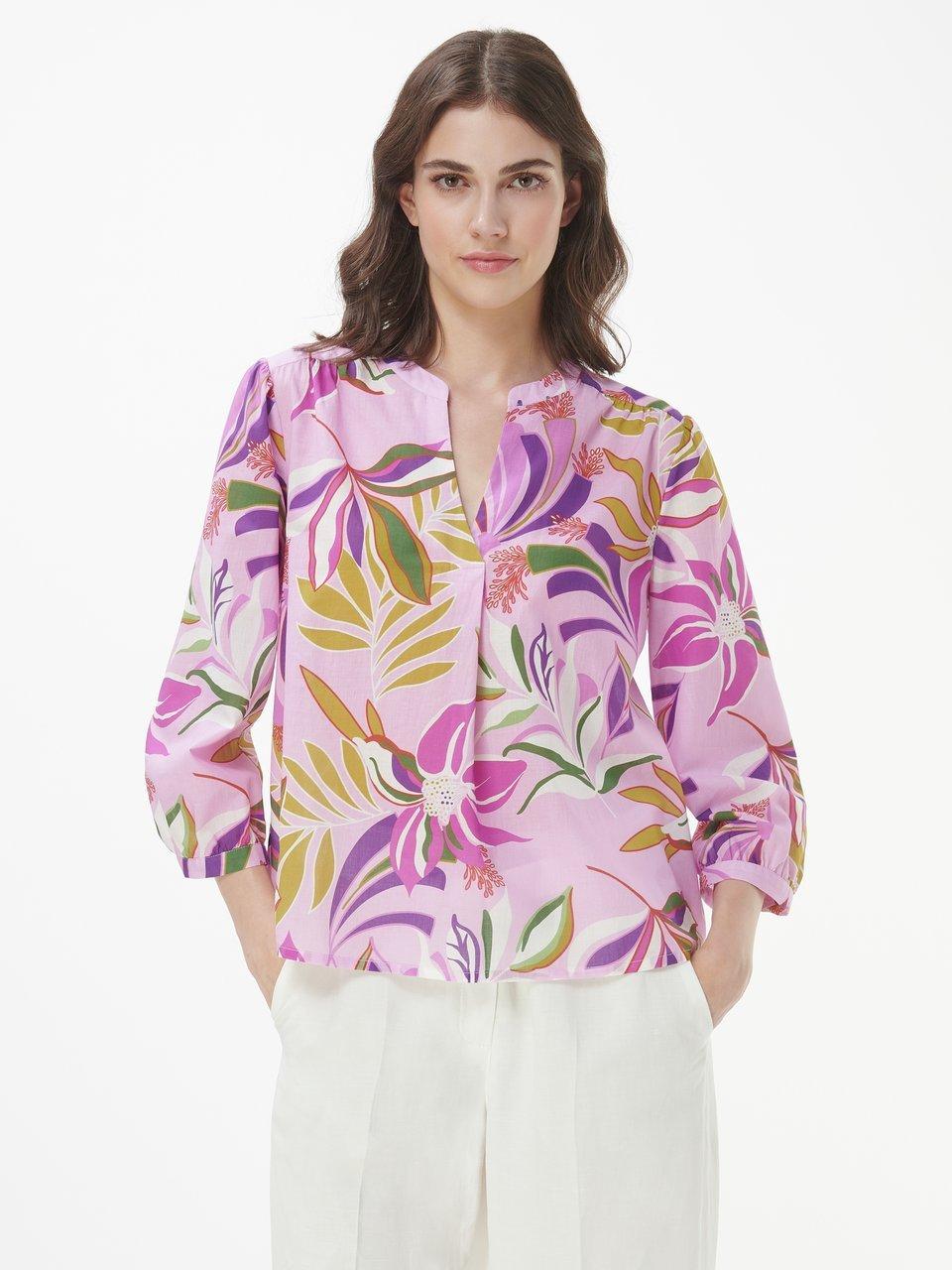 Peter Hahn - Bluse mit Rundhals-Ausschnitt