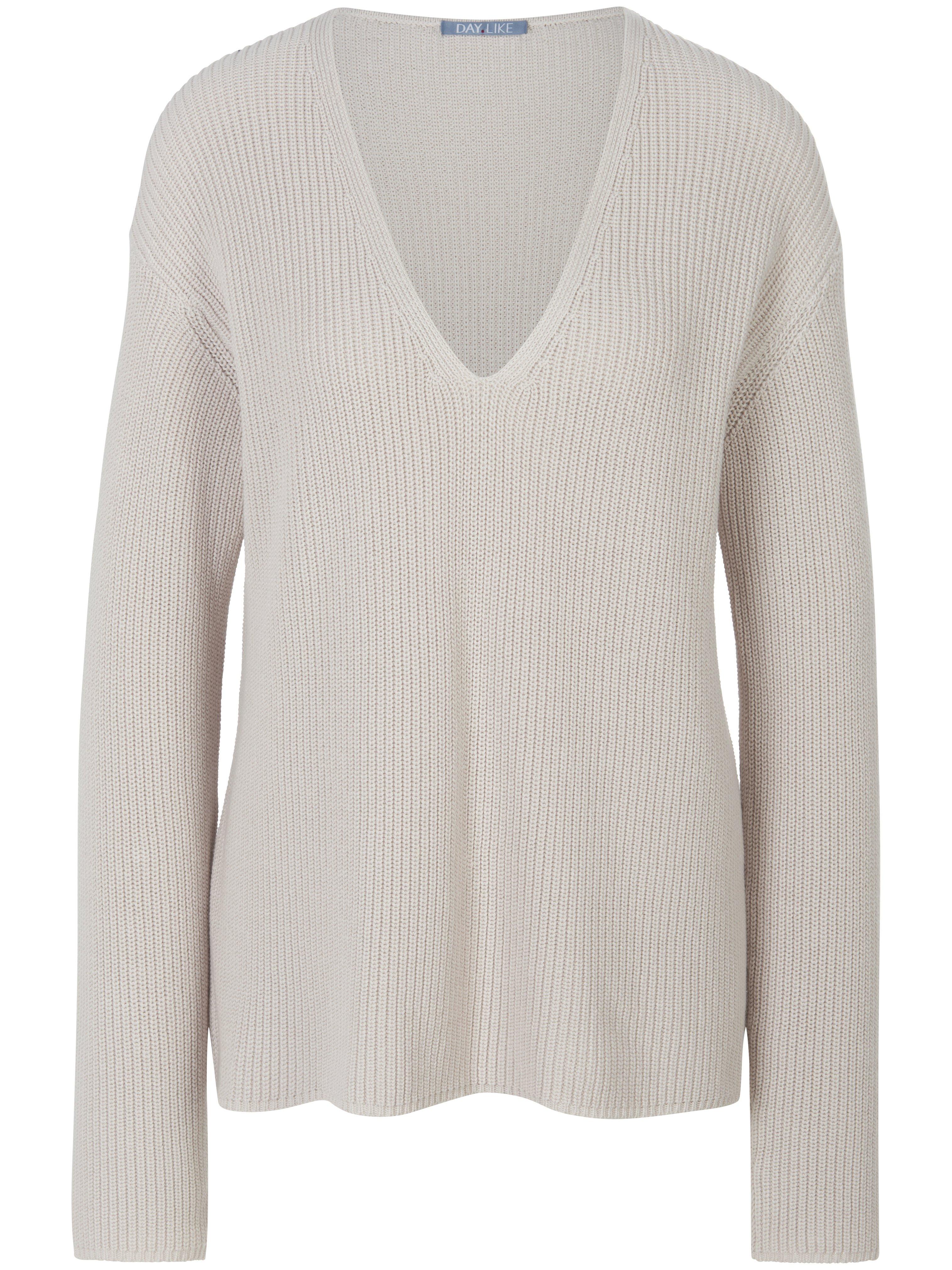 V-Pullover DAY.LIKE beige günstig online kaufen