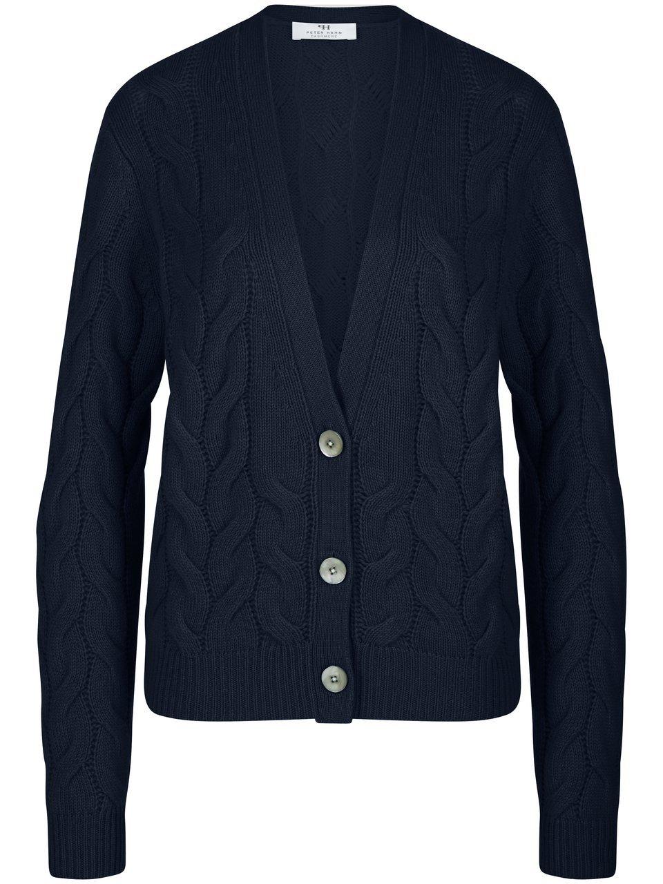 Strickjacke Peter Hahn Cashmere blau günstig online kaufen