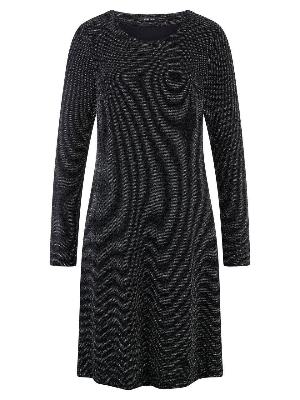 Jersey-Kleid Rundhals-Ausschnitt Peter Hahn schwarz günstig online kaufen