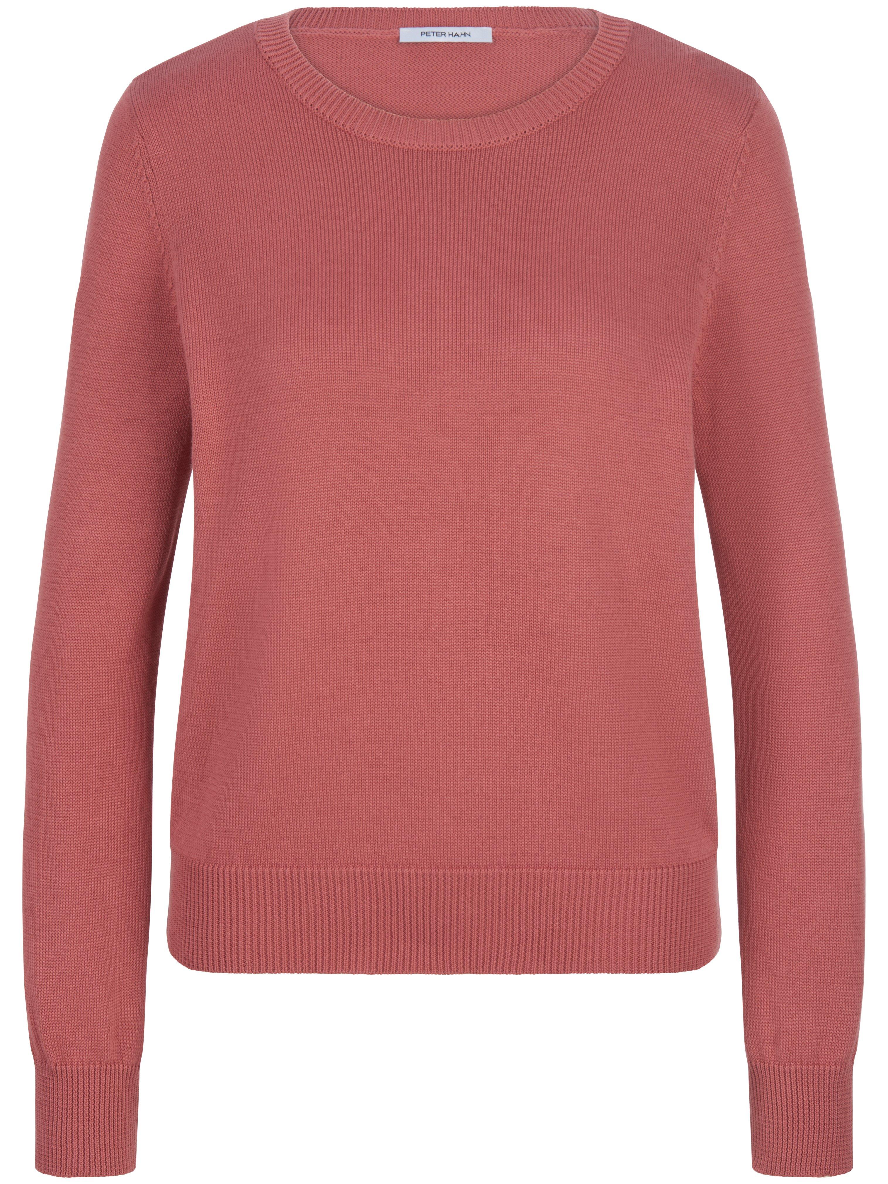 Rundhals-Pullover aus 100% SUPIMA®-­Baumwolle Peter Hahn rosé günstig online kaufen