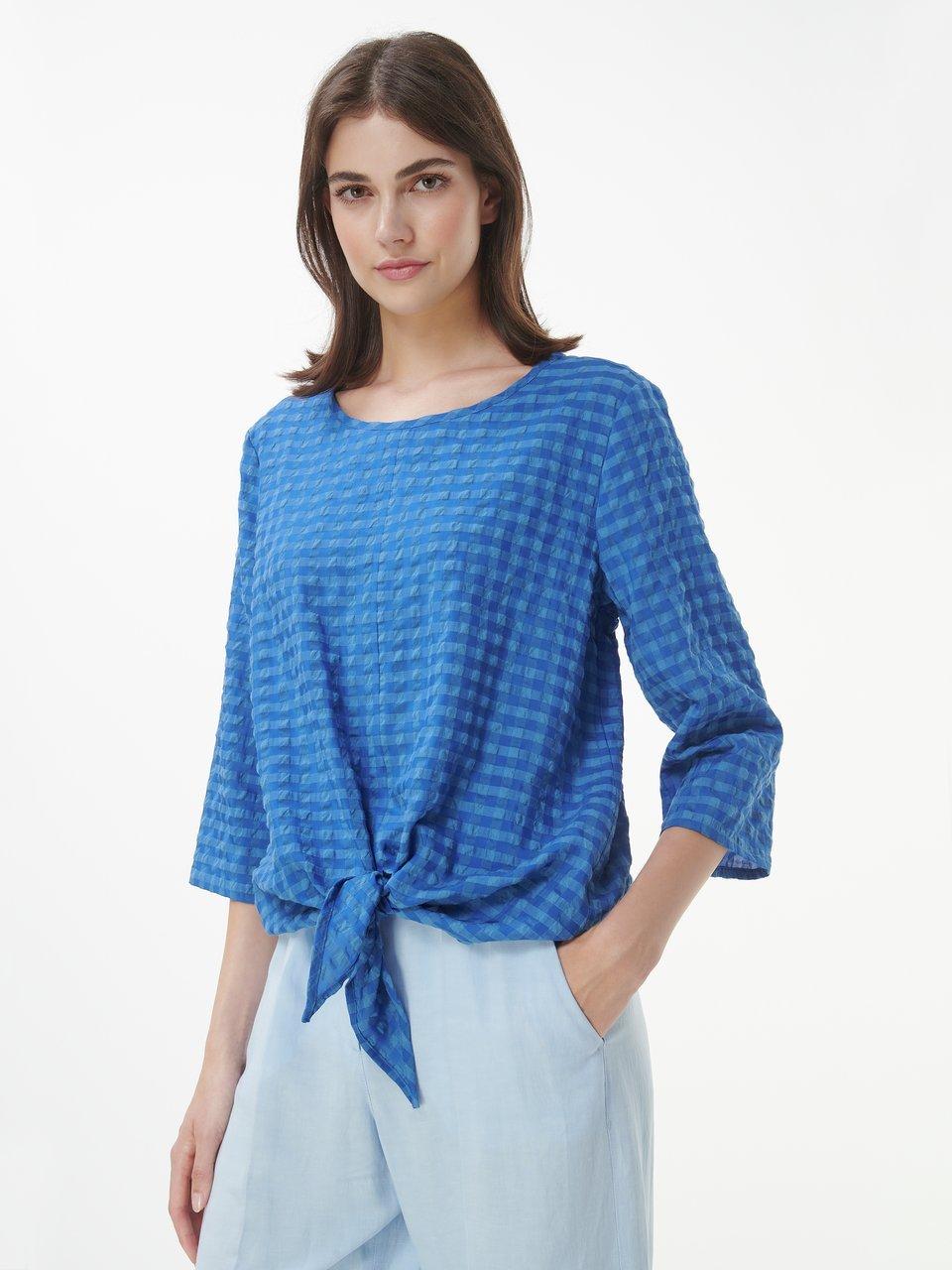 Peter Hahn - Bluse mit Rundhals-Ausschnitt