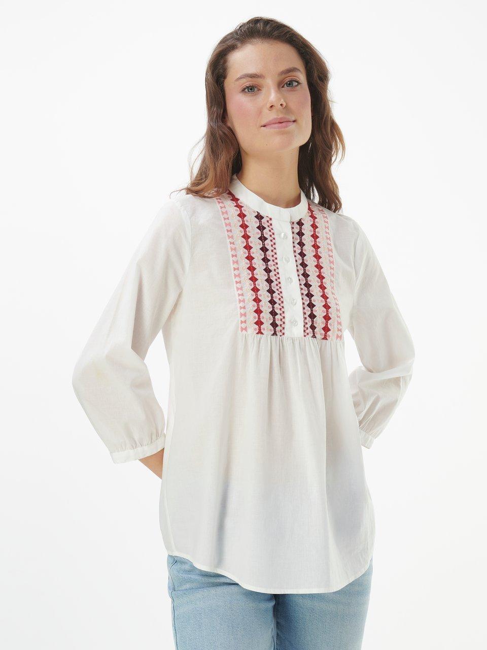 Peter Hahn - Bluse mit Rundhals-Ausschnitt