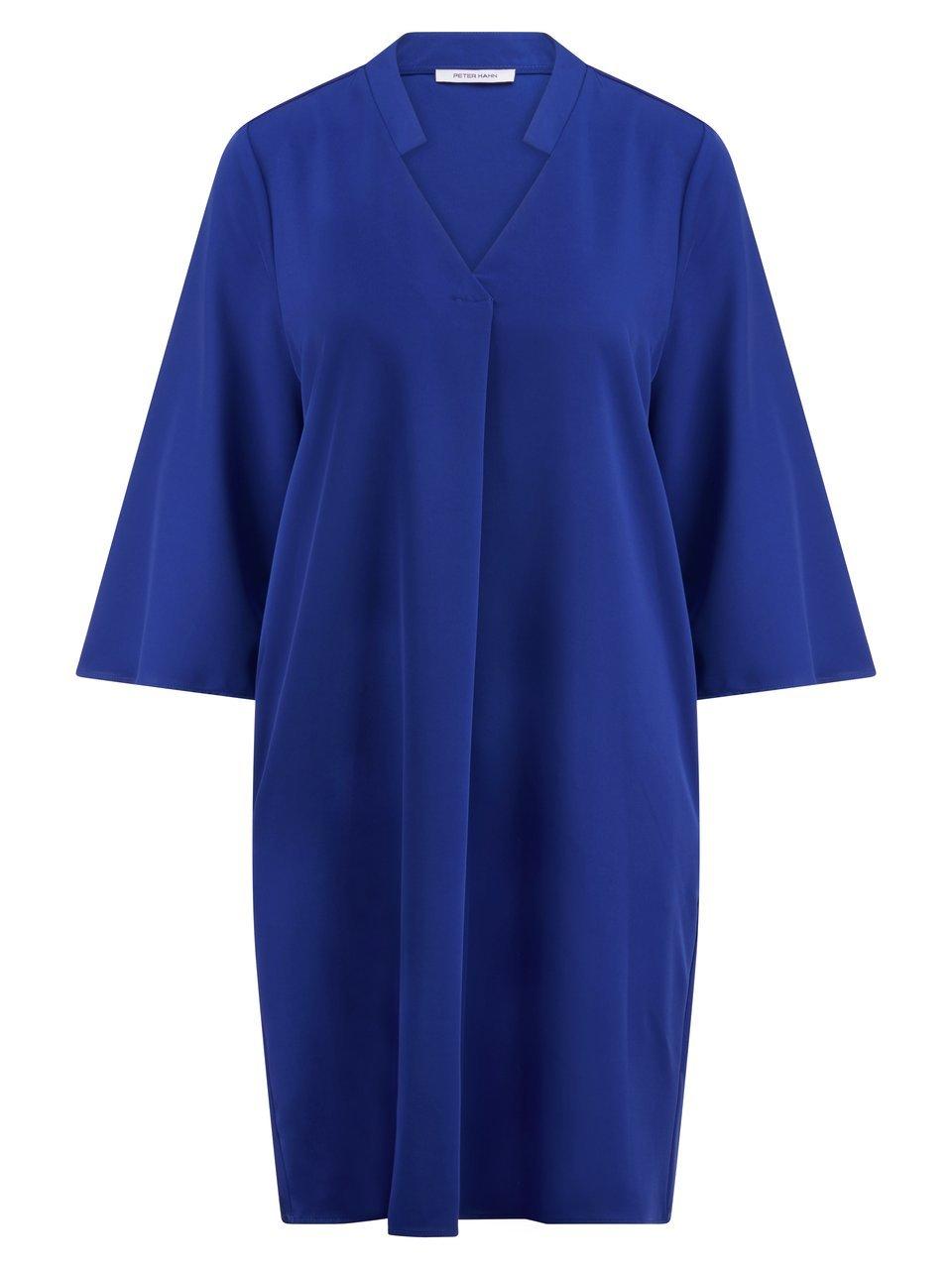 Kleid V-Ausschnitt Peter Hahn blau günstig online kaufen