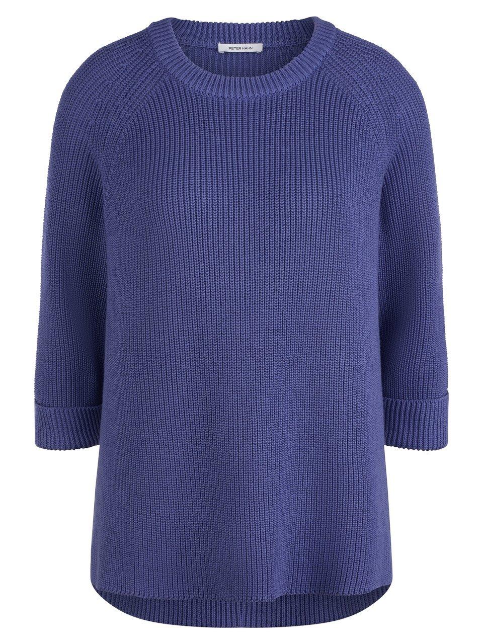 Long-Pullover aus 100% SUPIMA®-­Baumwolle Peter Hahn blau günstig online kaufen