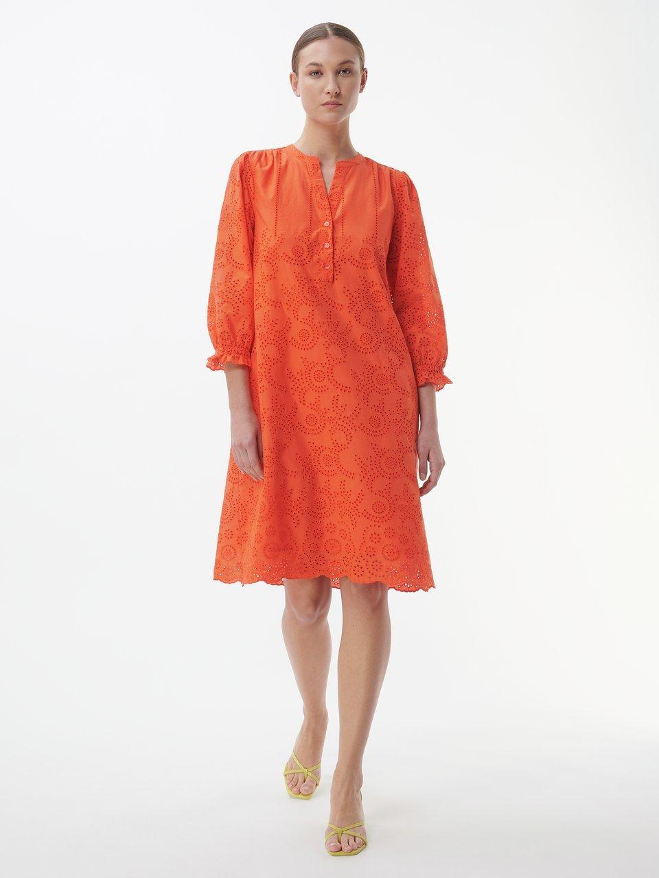 Marcel Ostertag - Kleid mit V-Öffnung am Ausschnitt