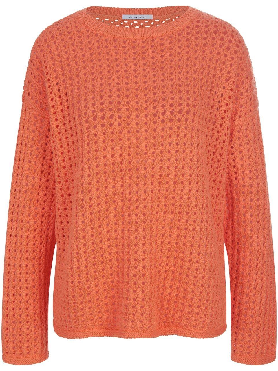 Pullover Rundhals-Ausschnitt Peter Hahn orange günstig online kaufen