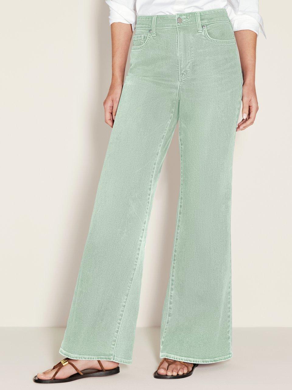 Thumbnail - NYDJ - Jeans Modell Mia Palazzo, grün, Gr. 19 - Baumwolle