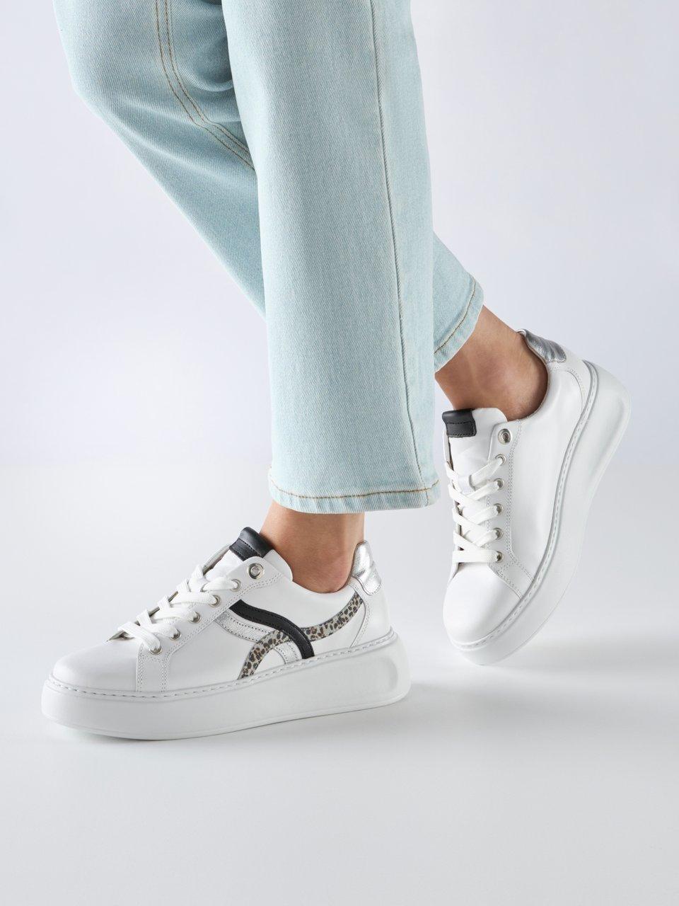 Gabor Comfort Plateausneakers wit/zilverkleur