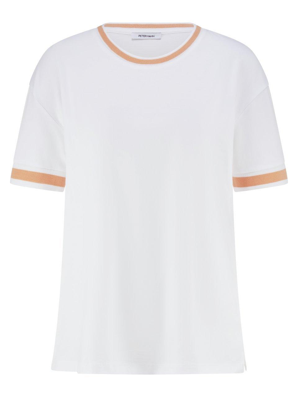 T-Shirt Rundhals-­Ausschnitt Peter Hahn weiss günstig online kaufen