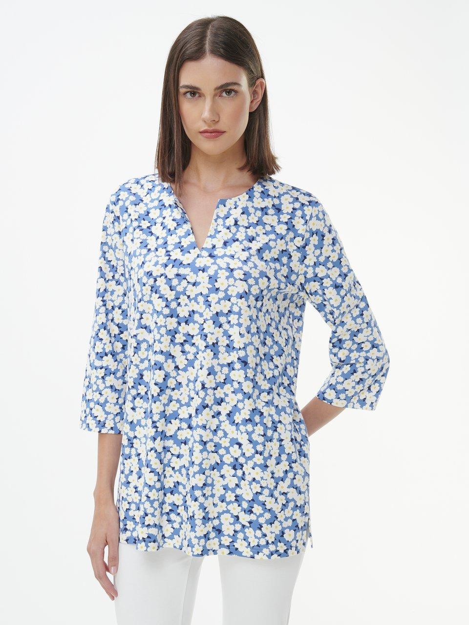 Green Cotton - Legeres Splitneck-Shirt Erika mit 3/4-Arm